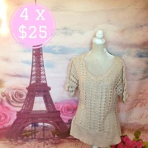 ⭐️ Maurices knitted crochet top